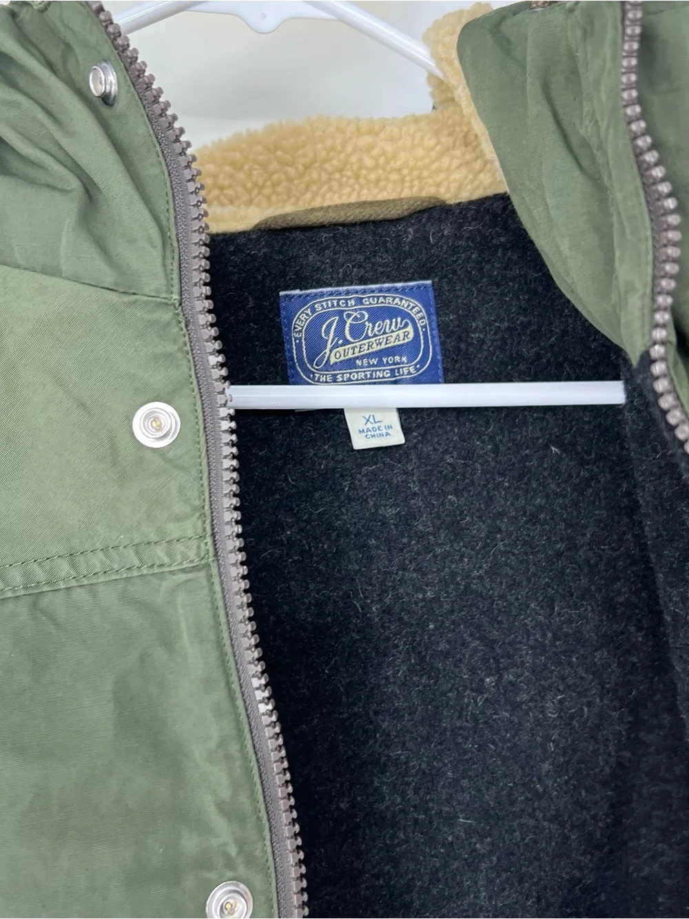 J crew men’s wool jacket XL